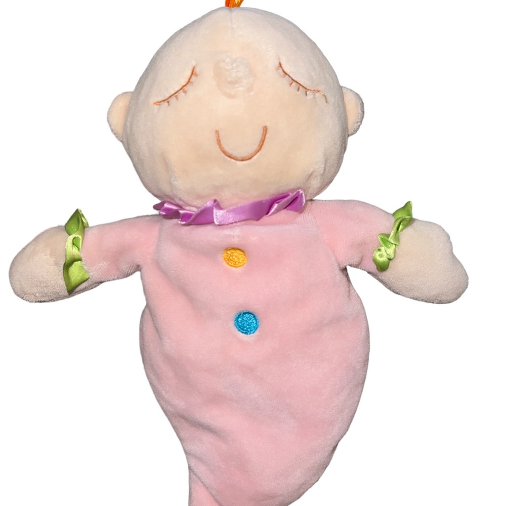 Manhattan Toy Sweet Pea Baby Pink Plush Lovey Nursery Toy Soft Replacement Doll